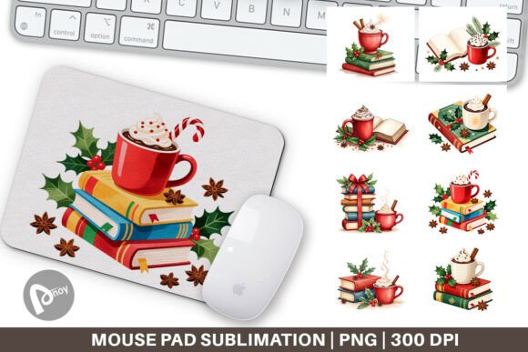 Design a Desk Setup That Feels Like a Holiday Novel with a Cozy Christmas Books Cocoa Mouse Pad