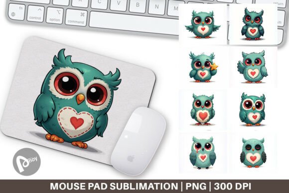 Eerie Owl Emotional Mouse Pad: Boost Comfort & Creativity