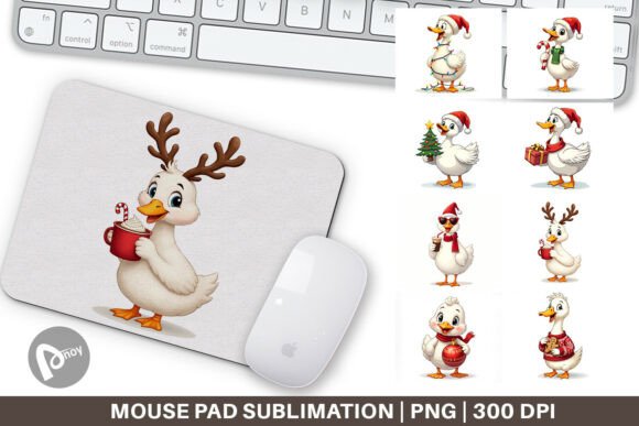 Funny Christmas Goose Cartoon Mouse Pad as a Strategic Tool for Workspace Design and Daily Productivity