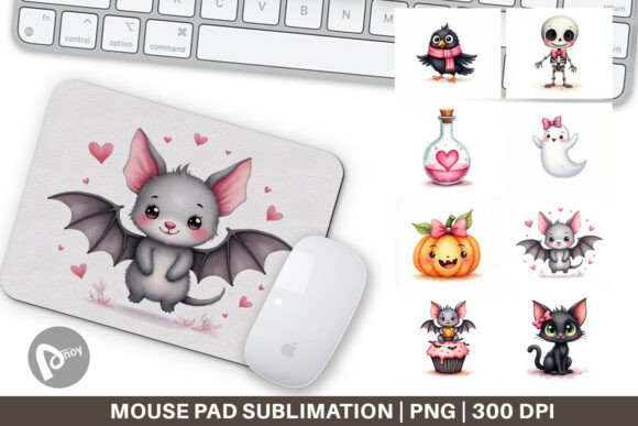 Pink Halloween Mouse Pads That Bring Whimsy to Your Workspace